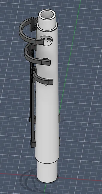 CAD model of an adaptive recorder